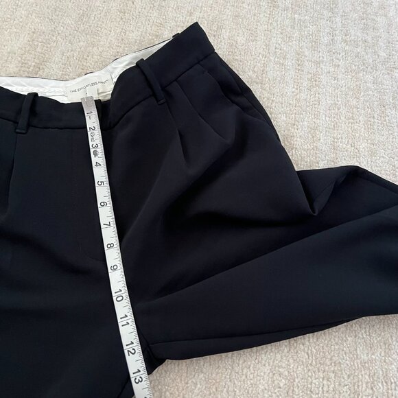 Aritzia Wilfred The Effortless Pant Wide Leg Pleated High Rise Black Trousers 6 - Picture 7 of 10